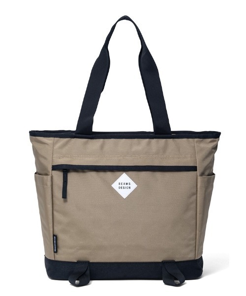BEAMS DESIGN（ビームス デザイン）の「BEAMSDESIGN（ビームスデザイン）Slash トートバッグ（トートバッグ・メンズ・ブラック/カーキ/グリーン/ベージュ/パープル・FREE）」の2枚目の写真