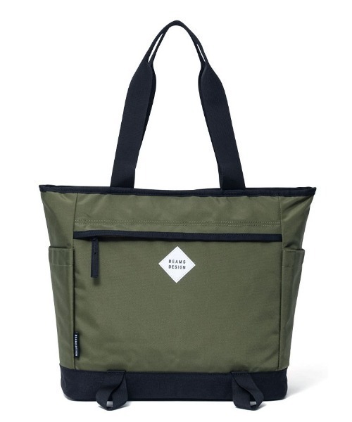BEAMS DESIGN（ビームス デザイン）の「BEAMSDESIGN（ビームスデザイン）Slash トートバッグ（トートバッグ・メンズ・ブラック/カーキ/グリーン/ベージュ/パープル・FREE）」の3枚目の写真