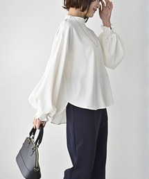 休日やお仕事に！2way袖 華やか服