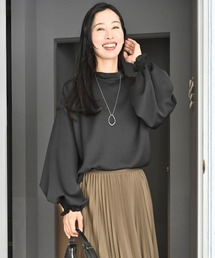 休日やお仕事に！2way袖 華やか服