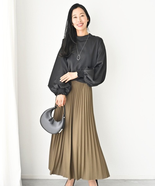 Ehre style(エーレスタイル)の「休日やお仕事に!2way袖 華やか服(シャツ/ブラウス・レディース・ホワイト/ブラウン/ブラック・FREE)」の14枚目の写真