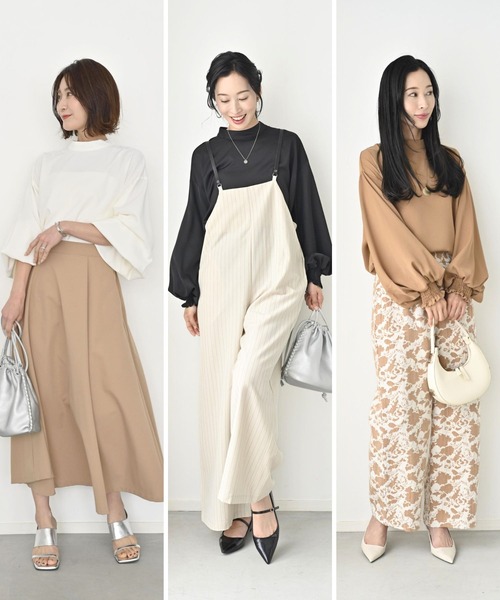 Ehre style(エーレスタイル)の「休日やお仕事に!2way袖 華やか服(シャツ/ブラウス・レディース・ホワイト/ブラウン/ブラック・FREE)」の19枚目の写真