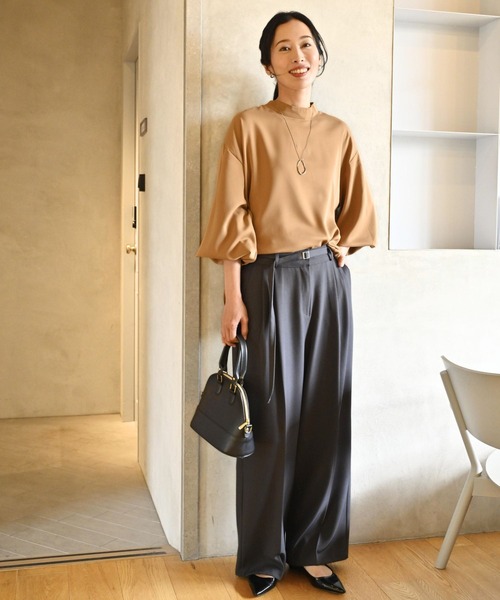 Ehre style(エーレスタイル)の「休日やお仕事に!2way袖 華やか服(シャツ/ブラウス・レディース・ホワイト/ブラウン/ブラック・FREE)」の22枚目の写真