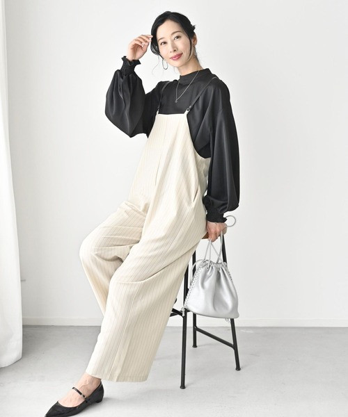 Ehre style(エーレスタイル)の「休日やお仕事に!2way袖 華やか服(シャツ/ブラウス・レディース・ホワイト/ブラウン/ブラック・FREE)」の5枚目の写真