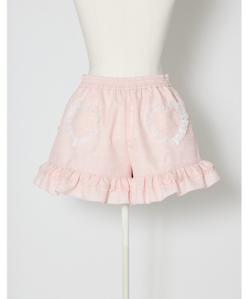 mellfy memory(メルフィーメモリー)の「Pearl drop tweed short pants(その他パンツ・レディース・ピンク/ホワイト・M/S)」の6枚目の写真