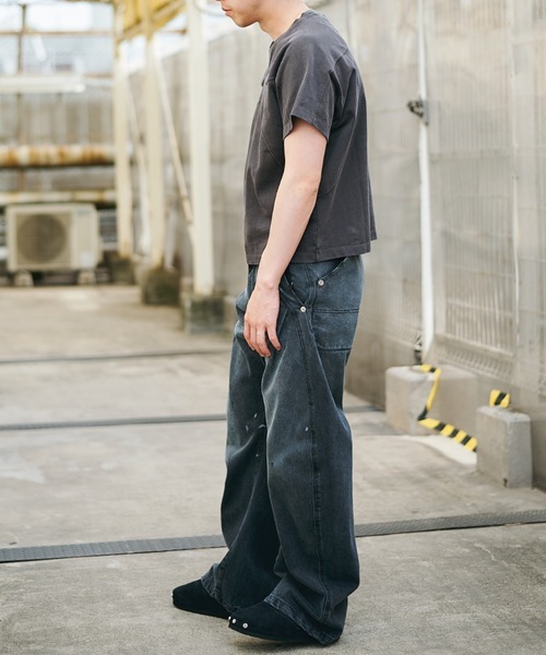 CONZ(コンズ)の「dark wash curve denim deep blue/デニム/ワイドパンツ/バルーンシルエット/NVRFRGT(デニムパンツ・メンズ・インディゴブルー・3/2/1/4)」の19枚目の写真