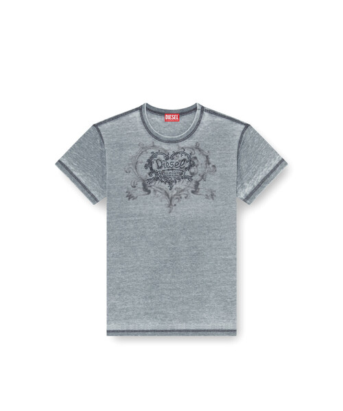 DIESEL（ディーゼル）の「ウィメンズ Tシャツ T-NORMY-AA5（Tシャツ/カットソー・レディース・グレー/ピンク系その他・LARGE/MEDIUM/SMALL/X-LARGE/X-SMALL）」の10枚目の写真