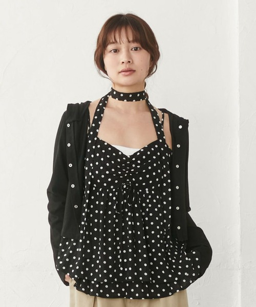 archives(アルシーヴ)の「ドットアソートドロストキャミチュニック(シャツ/ブラウス・レディース・イエロー/オフホワイト/アイボリー/ブラック・MEDIUM)」の18枚目の写真