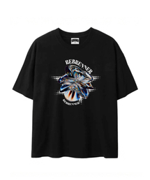 DTFキャロットクールコットンクロップ半袖Tシャツブラック