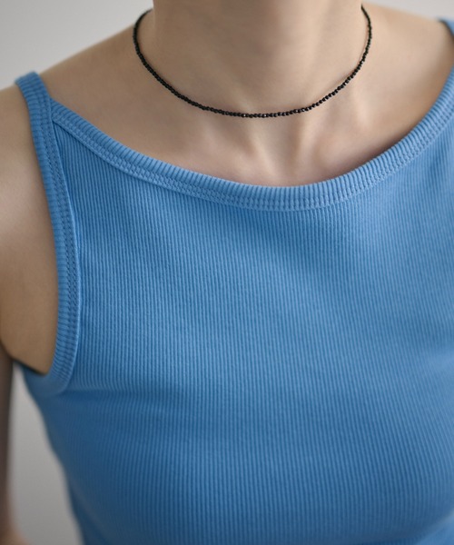 LAULEN（ローレン）の「2way rib camisole /2wayリブキャミソール（キャミソール・レディース・チャコールグレー/ブルー/オートミール/ピンク/ブラック/ライトブルー・FREE）」の20枚目の写真