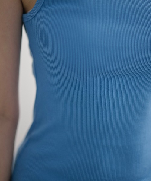 LAULEN（ローレン）の「2way rib camisole /2wayリブキャミソール（キャミソール・レディース・チャコールグレー/ブルー/オートミール/ピンク/ブラック/ライトブルー・FREE）」の22枚目の写真
