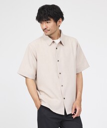 ABAHOUSE GRAY（アバハウスグレイ）の「【リネンライク】吸水速乾 半袖シャツ（シャツ/ブラウス）」