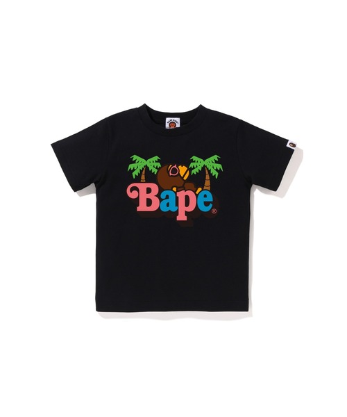 A BATHING APE(アベイシングエイプ)の「MILO ON BAPE SUMMER TEE(Tシャツ/カットソー・キッズ・イエロー/ブラック/ホワイト/ピンク・100/120/90/130/140/110)」の3枚目の写真