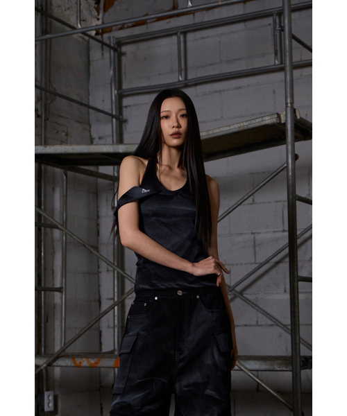 VADEFY(ヴァデファイ)の「ダーティウォッシングレイヤードホルターネック - ブラック(Tシャツ/カットソー・レディース・その他・ONE SIZE)」の8枚目の写真