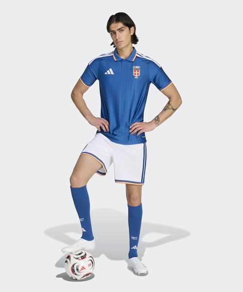 adidas(アディダス)の「Como 1907 26/27 ホームジャージー / アディダス adidas(Tシャツ/カットソー・メンズ・ブルー・SMALL/MEDIUM/X-LARGE/XX-LARGE/XXX-LARGE/LARGE)」の6枚目の写真