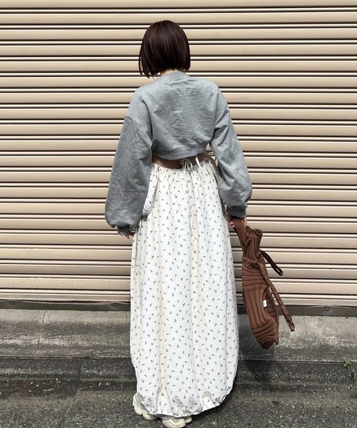 BLOOMING CHARM（ブルーミングチャーム）の「Flower Side Pocket Cami Dress（ワンピース・レディース・オフホワイト・FREE）」の4枚目の写真
