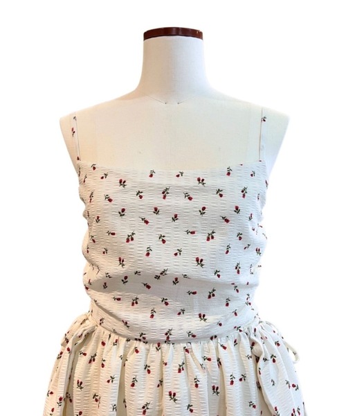 BLOOMING CHARM（ブルーミングチャーム）の「Flower Side Pocket Cami Dress（ワンピース・レディース・オフホワイト・FREE）」の13枚目の写真