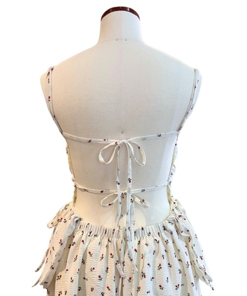BLOOMING CHARM（ブルーミングチャーム）の「Flower Side Pocket Cami Dress（ワンピース・レディース・オフホワイト・FREE）」の12枚目の写真