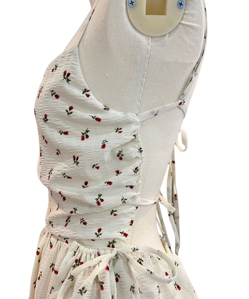 BLOOMING CHARM（ブルーミングチャーム）の「Flower Side Pocket Cami Dress（ワンピース・レディース・オフホワイト・FREE）」の11枚目の写真