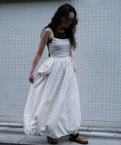 BLOOMING CHARM（ブルーミングチャーム）の「Flower Side Pocket Cami Dress（ワンピース・レディース・オフホワイト・FREE）」の15枚目の写真