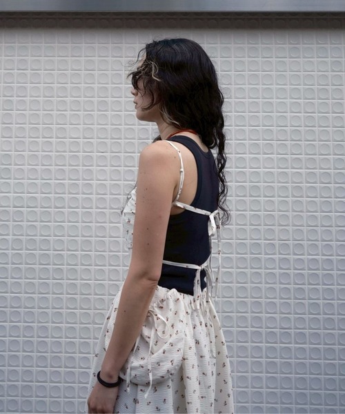 BLOOMING CHARM（ブルーミングチャーム）の「Flower Side Pocket Cami Dress（ワンピース・レディース・オフホワイト・FREE）」の19枚目の写真