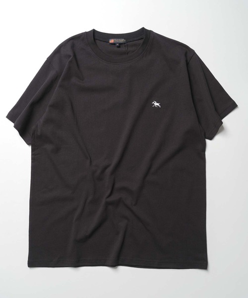 POLOCHAMPS(ポロチャンプス)の「【POLOCHAMPS/ポロチャンプス】 ワンポイント刺繍Tシャツ(Tシャツ/カットソー・メンズ・杢グレー/ダークグリーン系/チャコール/ブラック/ベージュ/オレンジ/オフホワイト/ネイビー・XL/L/M)」の10枚目の写真