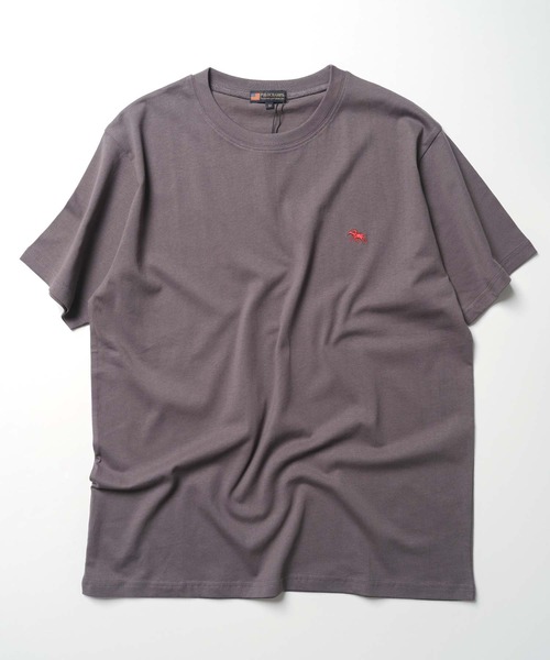POLOCHAMPS(ポロチャンプス)の「【POLOCHAMPS/ポロチャンプス】 ワンポイント刺繍Tシャツ(Tシャツ/カットソー・メンズ・杢グレー/ダークグリーン系/チャコール/ブラック/ベージュ/オレンジ/オフホワイト/ネイビー・XL/L/M)」の12枚目の写真