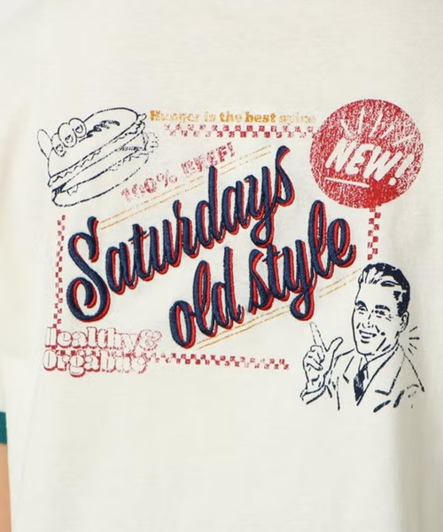 GORGE(ゴージ)の「リンガーバックプリントTシャツ(Tシャツ/カットソー・レディース・グリーン/レッド・F)」の9枚目の写真
