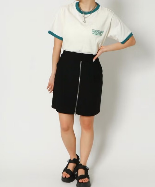 GORGE(ゴージ)の「リンガーバックプリントTシャツ(Tシャツ/カットソー・レディース・グリーン/レッド・F)」の13枚目の写真