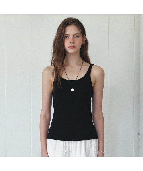 VANONE ATELIER(バノンアトリエ)の「A3591 ダブルストリングスリーブレス_ブラック(Tシャツ/カットソー・レディース・ブラック・FREE)」の1枚目の写真