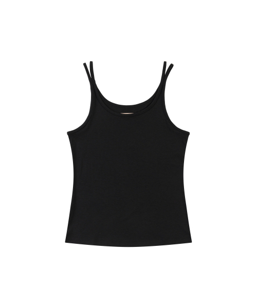 VANONE ATELIER(バノンアトリエ)の「A3591 ダブルストリングスリーブレス_ブラック(Tシャツ/カットソー・レディース・ブラック・FREE)」の2枚目の写真