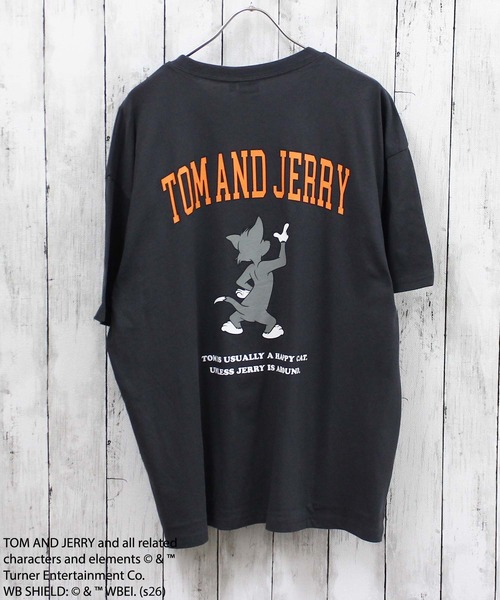 Tom&Jerry(トムアンドジェリー)の「TOM and JERRY オーバーサイズ半袖Tシャツ トム&ジェリー(Tシャツ/カットソー・メンズ・ベージュ/ベージュ系その他/ホワイト系その他2/ネイビー/ホワイト系その他3/ベージュ系その他3/グレー系その他2/ベージュ系その他2/オフホワイト/グレー系その他/チャコール/ダークグリーン/ホワイト系その他/グレー系その他3/ブルー系その他/グリーン系その他・XL/M/L)」の6枚目の写真