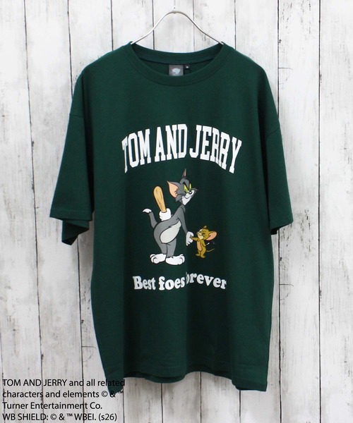 Tom&Jerry(トムアンドジェリー)の「TOM and JERRY オーバーサイズ半袖Tシャツ トム&ジェリー(Tシャツ/カットソー・メンズ・ベージュ/ベージュ系その他/ホワイト系その他2/ネイビー/ホワイト系その他3/ベージュ系その他3/グレー系その他2/ベージュ系その他2/オフホワイト/グレー系その他/チャコール/ダークグリーン/ホワイト系その他/グレー系その他3/ブルー系その他/グリーン系その他・XL/M/L)」の14枚目の写真