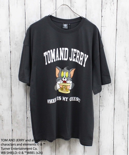 Tom&Jerry(トムアンドジェリー)の「TOM and JERRY オーバーサイズ半袖Tシャツ トム&ジェリー(Tシャツ/カットソー・メンズ・ベージュ/ベージュ系その他/ホワイト系その他2/ネイビー/ホワイト系その他3/ベージュ系その他3/グレー系その他2/ベージュ系その他2/オフホワイト/グレー系その他/チャコール/ダークグリーン/ホワイト系その他/グレー系その他3/ブルー系その他/グリーン系その他・XL/M/L)」の8枚目の写真