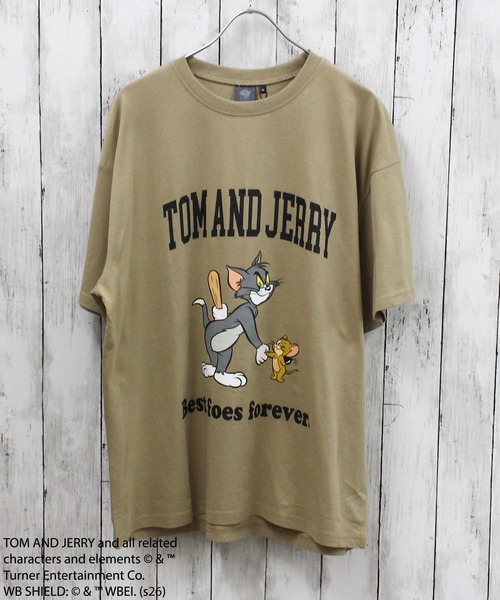 Tom&Jerry(トムアンドジェリー)の「TOM and JERRY オーバーサイズ半袖Tシャツ トム&ジェリー(Tシャツ/カットソー・メンズ・ベージュ/ベージュ系その他/ホワイト系その他2/ネイビー/ホワイト系その他3/ベージュ系その他3/グレー系その他2/ベージュ系その他2/オフホワイト/グレー系その他/チャコール/ダークグリーン/ホワイト系その他/グレー系その他3/ブルー系その他/グリーン系その他・XL/M/L)」の12枚目の写真