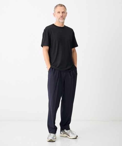GOOD PEOPLE GOOD STITCHING GOOD PRODUCT(グッドピープルグッドスティッチンググッドプロダクト)の「【GOOD PEOPLE GOOD STITCHING GOOD PRODUCT/グッドピープルグッドスティッチンググッドプロダクト】3 Tuck Drawstring Easy Pants(スラックス・メンズ・ネイビー/ブラック・M/S/L)」の21枚目の写真