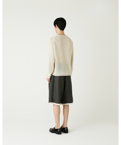 THEENDQUESTION（ジエンドクエスチョン）の「Linen blend half pants / KHAKI（その他パンツ・レディース・その他・1/2）」の5枚目の写真