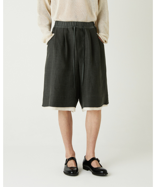 THEENDQUESTION（ジエンドクエスチョン）の「Linen blend half pants / KHAKI（その他パンツ・レディース・その他・1/2）」の7枚目の写真