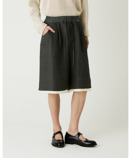 THEENDQUESTION（ジエンドクエスチョン）の「Linen blend half pants / KHAKI（その他パンツ・レディース・その他・1/2）」の10枚目の写真