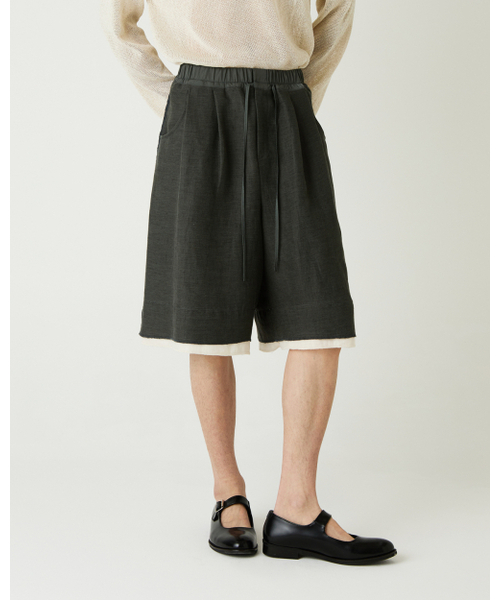 THEENDQUESTION（ジエンドクエスチョン）の「Linen blend half pants / KHAKI（その他パンツ・レディース・その他・1/2）」の11枚目の写真