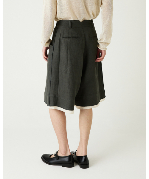 THEENDQUESTION（ジエンドクエスチョン）の「Linen blend half pants / KHAKI（その他パンツ・レディース・その他・1/2）」の13枚目の写真