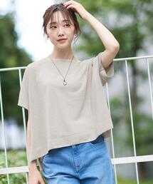 UNTITLED | 【アンサンブル可/品のある透け感】Tシャツ風ニットトップス(ニット/セーター)