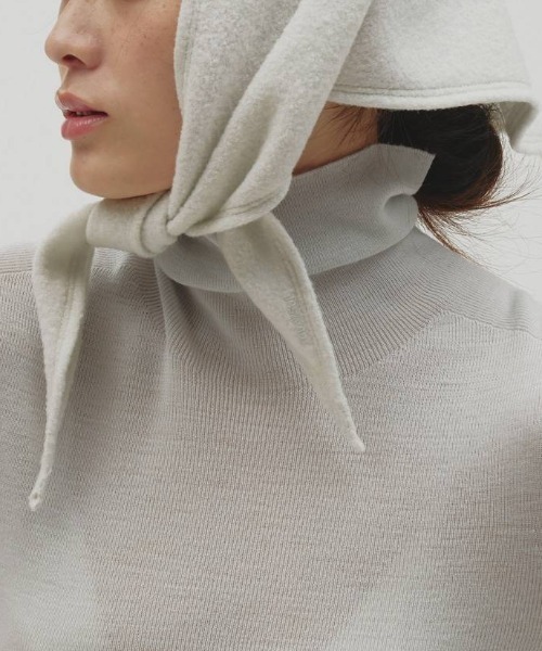 TODAYFUL(トゥデイフル)の「TODAYFUL Softwool Scarf ソフトウールスカーフ/12621024(バンダナ/スカーフ・レディース・チャコールグレー/ミント・ONE SIZE)」の8枚目の写真