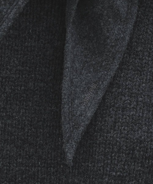 TODAYFUL(トゥデイフル)の「TODAYFUL Softwool Scarf ソフトウールスカーフ/12621024(バンダナ/スカーフ・レディース・チャコールグレー/ミント・ONE SIZE)」の10枚目の写真