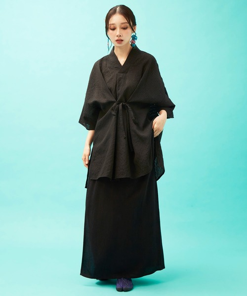 カヤ(カヤ)の「【カヤ】透かし風トップス(その他トップス・レディース・ブルー/スミクロ/ホワイト/イエロー・FREE)」の12枚目の写真