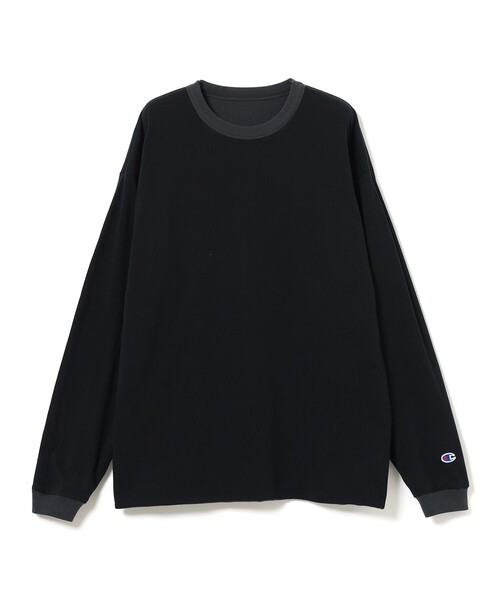 Champion（チャンピオン）の「【別注】Champion / リバーシブル ロングスリーブ Tシャツ（Tシャツ/カットソー・メンズ・ホワイト/ブラック・X-LARGE/LARGE/MEDIUM/SMALL）」の2枚目の写真