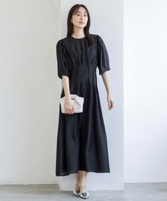【traumerei】【WEB限定】ウエストタックオーガンジードレス/結婚式/パーティー/お呼ばれ/七五三/前撮り/顔合わせ/食事会/お宮参り/学校行事/ママ/参観/母親/服/卒業式/入学式