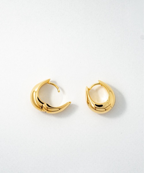 TOM WOOD（トムウッド）の「【TOMWOOD】ice hoop small アイスフープ ゴールド ピアス　ユニセックス（ピアス（両耳用）・レディース・ゴールド・FREE）」の2枚目の写真