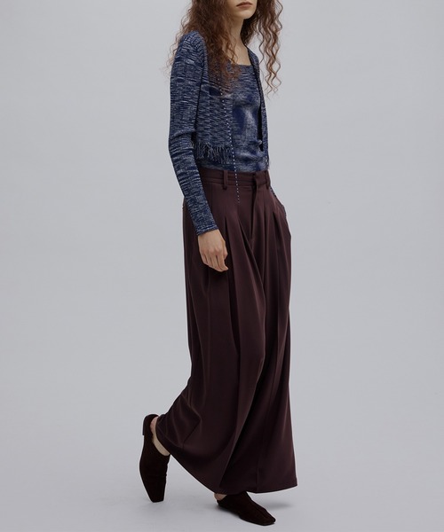 Ameri(アメリ)の「MODERN BALANCE TUCK PANTS(その他パンツ・レディース・ブラウン/チャコールグレー/レッド・MEDIUM/SMALL)」の13枚目の写真
