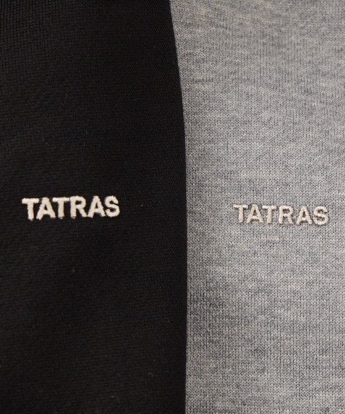 TATRAS（タトラス）の「【WEB先行予約】[TATRAS/タトラス] 別注 TARAVO ワンポイントロゴジップパーカー（パーカー・レディース・ブラック/グレー・1/3/2）」の4枚目の写真